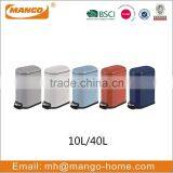 Round Powder Coating Waste Step Bin With Soft Close Lid thumbnail-1