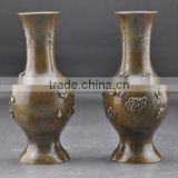 New products cheap pairs of brass flower vase for sale