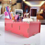 Wooden Cosmetics Storage Box / DIY Organizer thumbnail-3