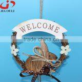 Hot Sales Easter Decorations With Wood Rabbit Easter Wreath Hanger thumbnail-2