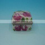 Square Full Printing Ceramic Jewelry Boxes thumbnail-1
