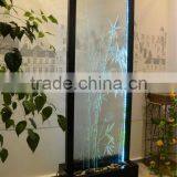 Bamboo Etched Glass Home Decoration Waterfall thumbnail-1