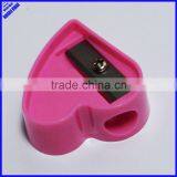 One Hole Plastic Novelty Heart Shaped Pencil Sharpener thumbnail-1