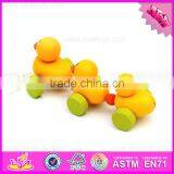 2016 Top Sale Kids Wooden Yellow Duck Toy W05B146 thumbnail-4