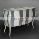 Buffet Comoda Louis XIV Stripe Mahogany Wood Furniture thumbnail-3