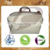 Unisex Tote Bag for All Purpose With Genuine Leather Handle thumbnail-2