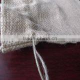 100% Jute Fabric Drawstring Pouches Bag thumbnail-2