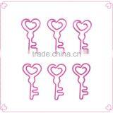 Red Color PET Coated Metal Wire Clips OEM Drinking Bottle Shaped Document Clips thumbnail-3