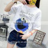 Women Summer Fashion Customized Letter Print t Shirt Casual Short Sleeve t Shirt thumbnail-3