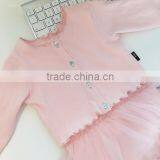 Pink Colour Baby Clothes Dressy Rompers 2pcs Set Knitted Baby Tutu Romper thumbnail-3