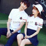 School White Cotton Shirt And Navy Blue Denim Skirt Sets thumbnail-2