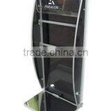 Unique Slotted Pipe Acrylic Black Board Golf Club Display Rack