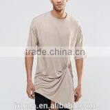 2016 Popular Men Extreme Longline Crewneck Blank T-shirt Custom thumbnail-1