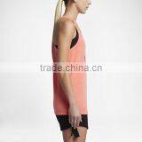 MGOO Hot Sale Girls Sleeveless Women Fashion Dri Fit Tank Top Low Neck Sport T Shirt thumbnail-2