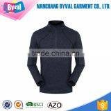Wholesale Polyester Dri-Fit Breathable Half-Zip Men Running Shirts With Long Sleeves thumbnail-3