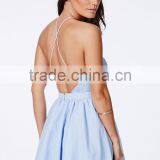 Women Dress New Sexy Backless Cross Backless Lace Ball Gown Party Dress Formal Homecoming Dress Short Mini Prom Dresses thumbnail-5