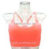 Factory Supply Neon Orange Bra Top Seamless Women Bra Underwear Fashion Sports Bra thumbnail-1