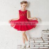 S60728B Summer Style Girls Dress National Wind Embroidery Dress Casual Pleated Sleeveless Fashion Clothes thumbnail-1