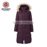 Women's Long Down Jacket With Faux Fur thumbnail-3