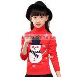 Custom 2017 Winter Turtleneck Knitted Christmas Sweater Designs for Girls thumbnail-1