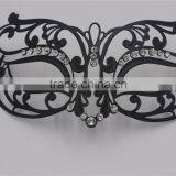 Metal Filigree Venetian Masquerade MardiGras Party Diamante Eye Mask thumbnail-1