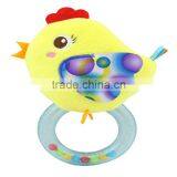 Colourful Circle Baby Plastic Ring Rattle Insert Teether Toy For Gift thumbnail-3