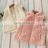Autumn New Girl Lamb Cashmere Zip-up Vest thumbnail-1