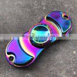Manufacturers Wholesale Clover Colorful Finger Gyro 2 Leaf Color Finger Decompression Toys Colorful Finger Spiral Metal thumbnail-2