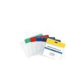 Transparent Clear PVC Wallet, Conference Name Badge Holders With Slot and Round Hole thumbnail-1