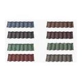 Metal Roofing Shingles Tiles Classical , Green Brown Color Stone Coated roof Tile
