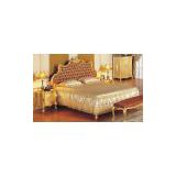 Luxury wooden bedroom furniture - solid wood baroque antique bed