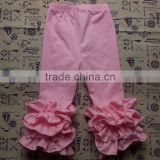 3M-12T pink baby long pants icing ruffle girl leggings M6121903
