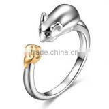 Old Chinese"Chinese Twelve Zodiac" Silver The Twelve Animal of Year Knuckle Open End Ring thumbnail-3
