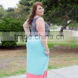 Mommy and me Maxi Dresses Dresses for Women Blue Long Dresses thumbnail-4