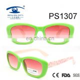 2017green pink color fashionable design PC kid sunglasses