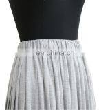 Women Hot Sale Casual Long Pleated Knit Maxi Skirt thumbnail-3