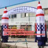 Outdoors Promotional Inflatable Rocket Arch Way