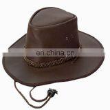 HMB-906F LEATHER WESTERN HATS COWBOY HAT WHOLESALE CAPS ANY COLORS