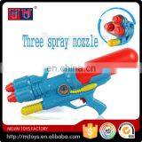 2016 funny series toys summer water gun with three spray nozzle for kids high quality