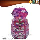 Small Hexagonal Craft Cardboard Suitcases