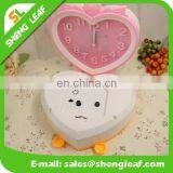 Cartoon Peach Heart-shaped Alarm Clock Table Personality Lazy Small Alarm Clock thumbnail-4