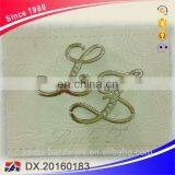 Special PU Leather and Zinc Alloy Metal Label With Carved Letter, High Quality