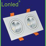 Recessed Square LED Spotlight Aluminum Case 2*5W Black High Power thumbnail-3