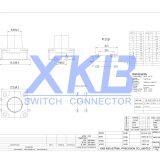 Customized Patch Type Waterproof 12*12 Stroke 0.35 Height Tact Switch thumbnail-2