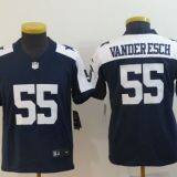 Dallas Cowboys #55 Vander Esch Kids Blue Jersey