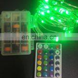 100LEDs RGB Fairy LED String Lights Battery Powered With Remote Indoor Outdoor Decorative Garden Christmas Tree thumbnail-2