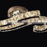 Modern Crystal LED Hallway Ceiling Light Stair Lighting Pendant Flush Lamp Stainless Steel Chandeliers thumbnail-3