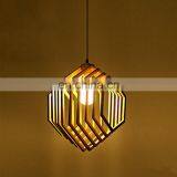 Modern Industrial Style Round Ring Wood Wooden Pendant Light Chandelier Lamp for Decor Home Lighting