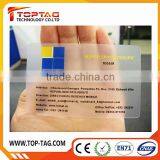 competitive price high quality transparent card plastic business cards free sample