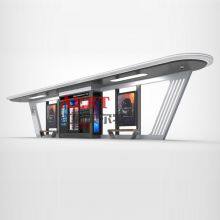 Student Rolling System Bus Stop Intelligent Bus Stop Kiosk Advertising Light Box Factory thumbnail-4